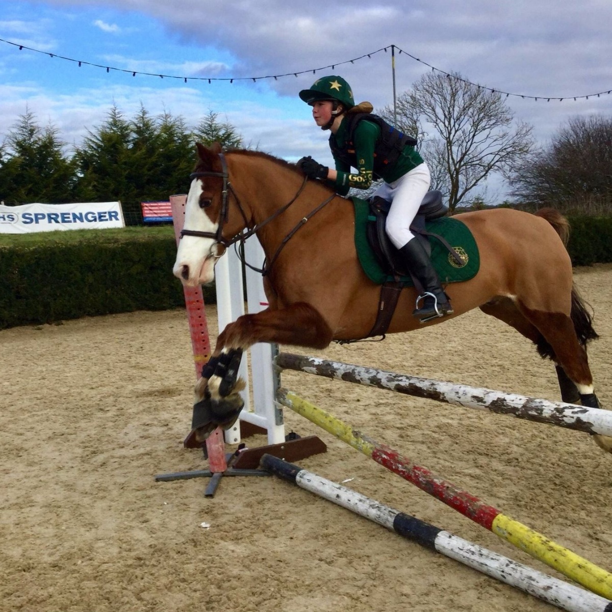 Gordon's School Molly Barnard Equestrian Jumping Success